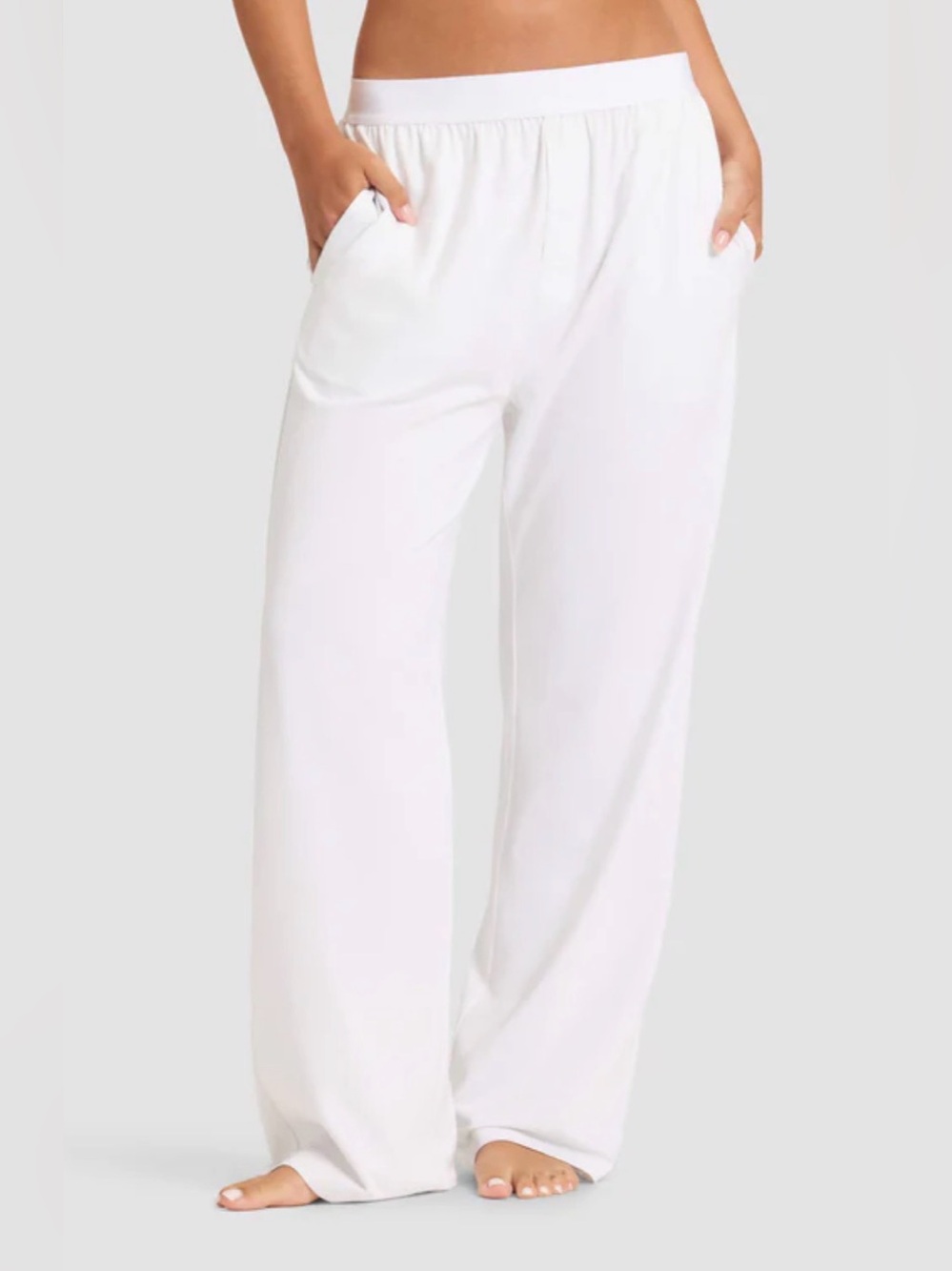Cozy Earth Women's First Layer Pajama Pant - Size S - White NWT